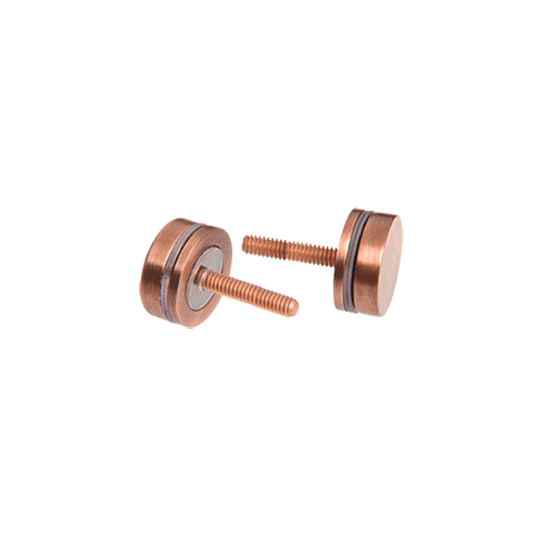 Antique Brushed Copper Replacement Washer/Stud Kit for Single-Sided Solid Pull Handle