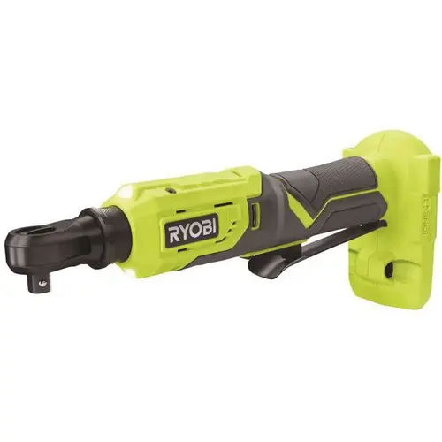 RYOBI 18-Volt ONE+ Cordless 3/8 in. 4-Position Ratchet (Tool Only) Green