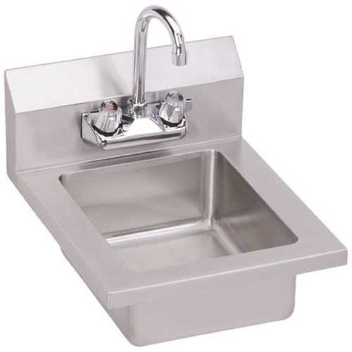 Stainless Steel 14 in. Single Compartment Commercial Kitchen Sink with Faucet