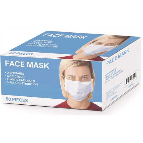 Generic Disposable Ear-Loop Face Mask - pack of 50