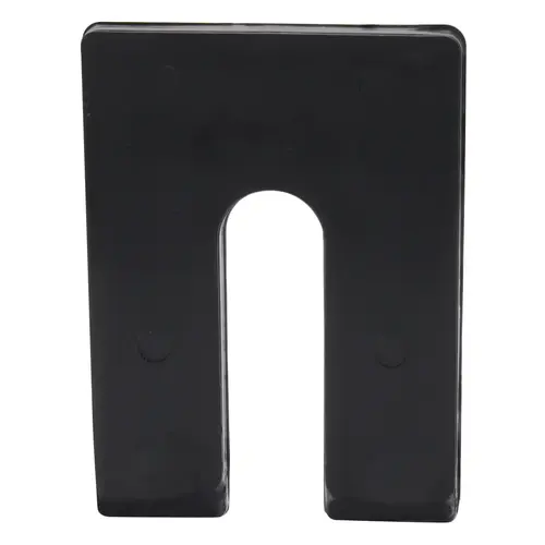 1/4" x 4" Plastic Horseshoe Shim Black - pack of 100