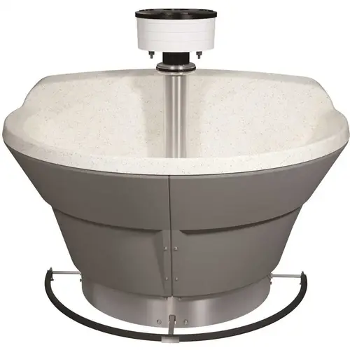 CLASSIC Engineered Stone 54 in. Single Compartment Half Basin Handwashing Sink Sandstone