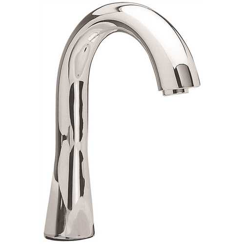 Gooseneck EcoPower 0.35 GPM Electronic Touchless Sensor Bathroom Faucet in Polished Chrome