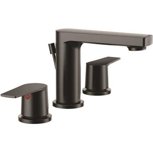 Cleveland Faucet Group Slate 8 in. Widespread 2-Handle Bathroom Faucet in Matte Black