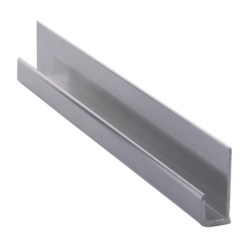 Brite Anodized Aluminum 3/16" J-Channel - 144" Stock Length