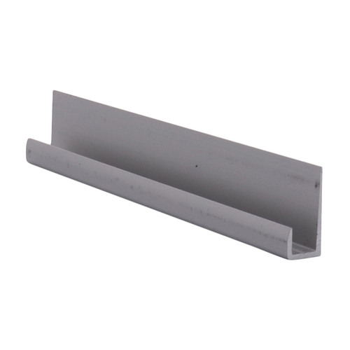 Satin Anodized Low Profile 1/4" J-Channel 144" Stock Length