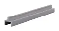 CRL D601A Satin Anodized Aluminum Single Bottom Rail 144" Stock Length