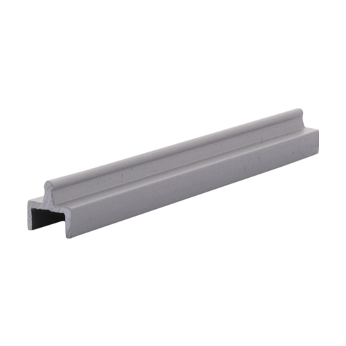 Satin Anodized Aluminum Single Bottom Rail 144" Stock Length