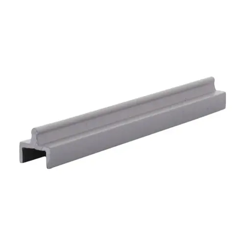 Satin Anodized Aluminum Single Bottom Rail  72" Stock Length - pack of 50