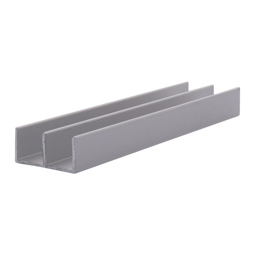 CRL D603A Satin Anodized "Standard" Aluminum Upper or Lower Channel - 144" Stock Length