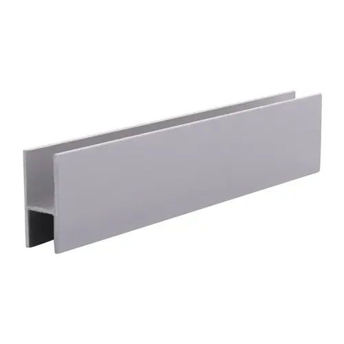 Satin Anodized Aluminum 'H' Bar for Use on All CRL Track Assemblies -  12" Stock Length - pack of 10