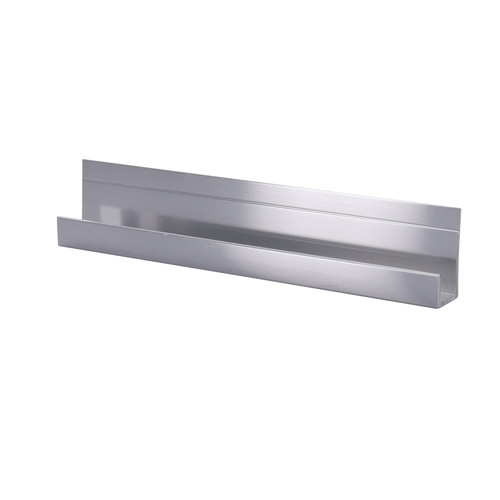 Brite Anodized Standard Aluminum 3/8" J-Channel 144" Stock Length