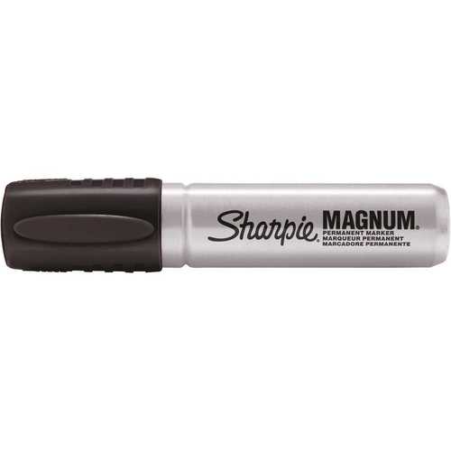 Sharpie Magnum Oversized Chisel Tip Permanent Marker in Black - pack of 12
