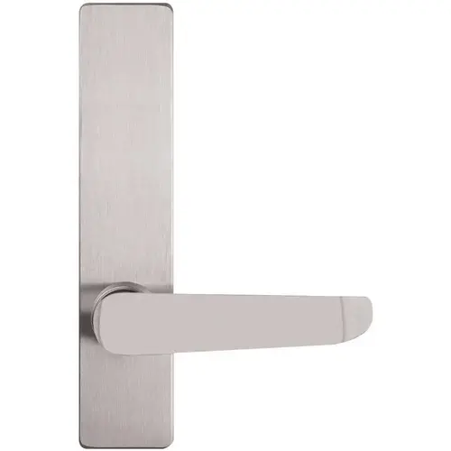 V Series Sprayed Aluminum Grade 1 Exit Trim, Passage Function, S Lever, Keyless