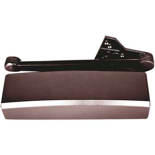 4050 Series Size 1 to 6 Sprayed Dark Bronze Grade 1 Surface Door Closer, Extra Duty Arm, Non-Handed