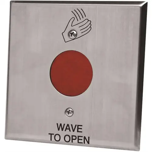 Infrared Switch Touchless Plate, 2-3/4" x 4-1/2" Plate Brushed Stainless Steel