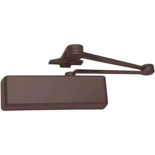 4030 Series Size 1 to 4 Sprayed Dark Bronze Grade 1 Surface Door Closer, Stop Arm, Right Hand