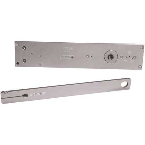 6030 Series Size 5 Sprayed Aluminum Grade 1 Concealed Double-Acting Door Closer, Stop Arm with Bumper