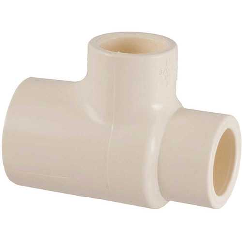 Pipe Tee, 3/4 x 1/2 in, CPVC, SCH 40 Schedule Gold Resin