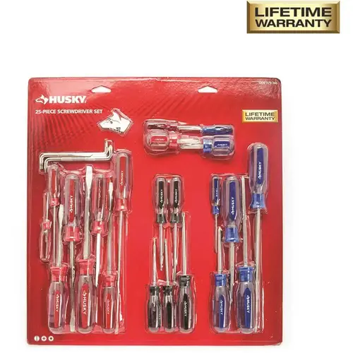 Husky Variety Screwdriver Set (25-Piece)
