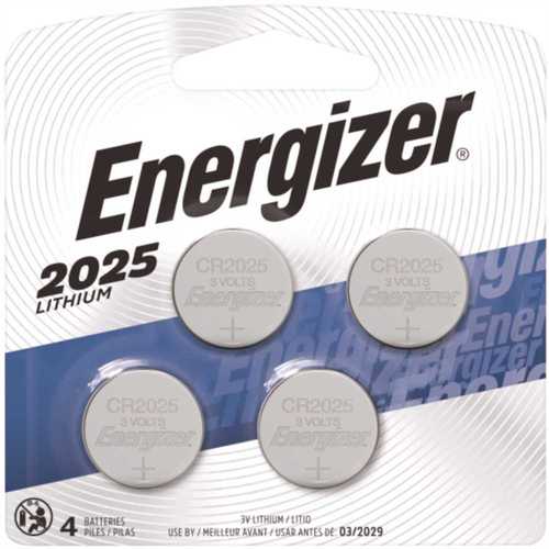Energizer 2025BP-4 Lithium Coin Cell - pack of 4