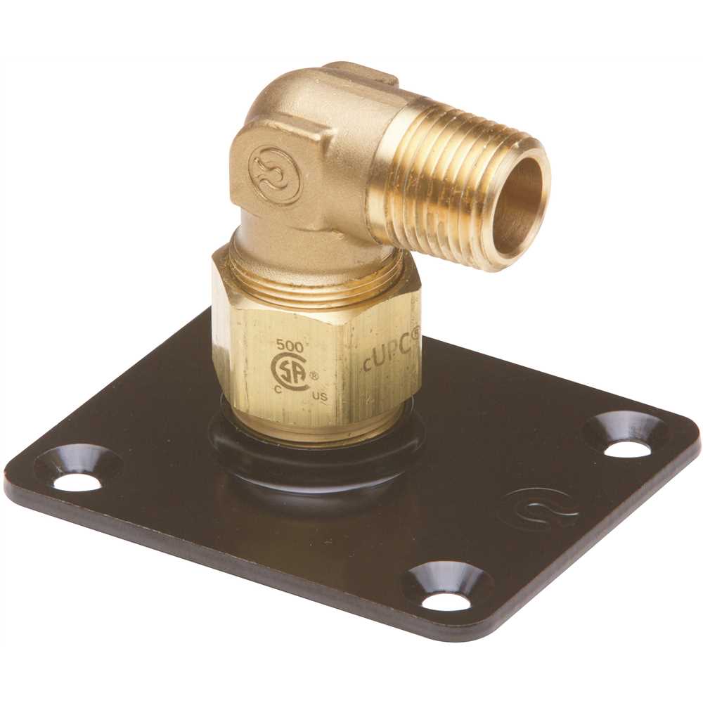 OMEGA FLEX FGP-ELS-500 1/2 in. Brass 90-Degree AutoFlare Flange Fitting