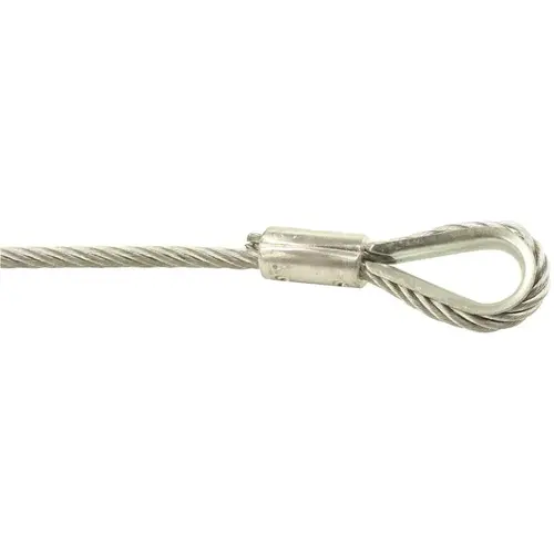 Everbilt 803132 1/4 in. x 100 ft. Galvanized Steel Uncoated Wire Rope - pack of 3