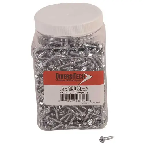 Taper Point Screws, 8-3/4 in