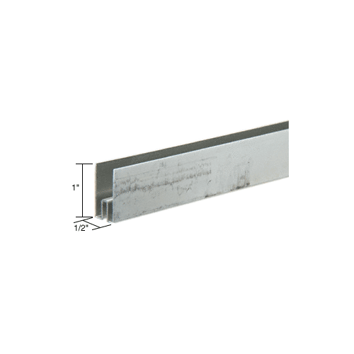 Zinc Plated Steel Roll-Ezy Lower Single Track for Showcase Assembly - 144"