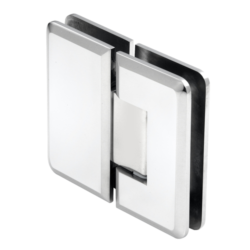 Adjustable Masterpiece Series Glass To Glass Mount Hinge 180 Degree Polished Stainless Steel