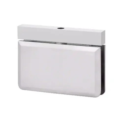 Brixwell H-PIVBGTH5-SA Montreal Glass To Header Mount Shower Door Pivot Hinge Euro Header & W/5 degree Pin Satine