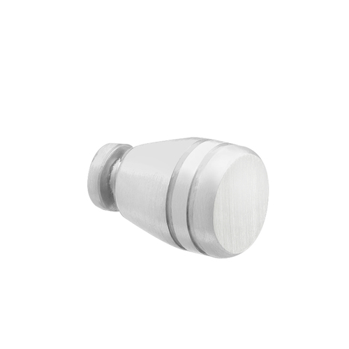 Deluxe Series Glass Door Knob Single Mount Satin-Chrome