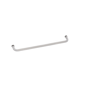 Brixwell TB-28SM-SA 28 Inches Center To Center Standard Tubular Shower Towel Bar Single Mount Without Washers Satine