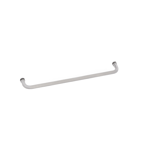 Brixwell TB-28SM-SA 28 Inches Center To Center Standard Tubular Shower Towel Bar Single Mount Without Washers Satine