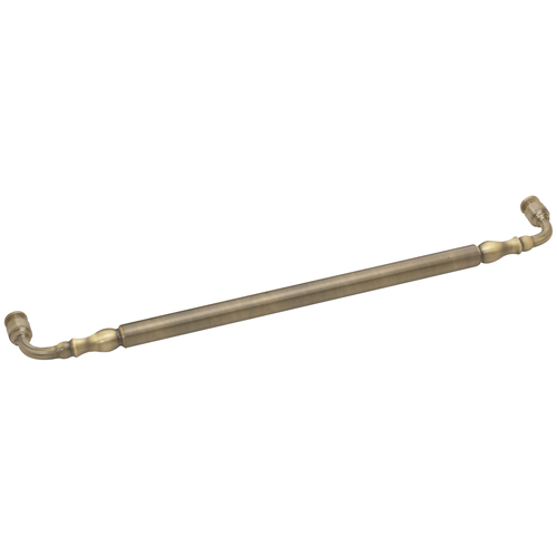 18 Inches Center To Center Traditional Series Victorian Style Towel Bar Single Mount Antique Brass