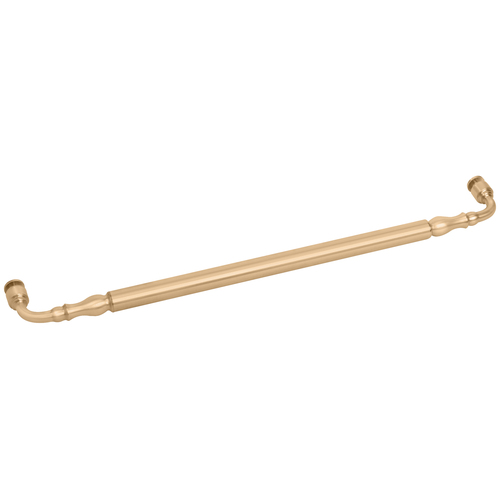 24 Inches Center To Center Traditional Series Victorian Style Towel Bar Single Mount Satin-Brass