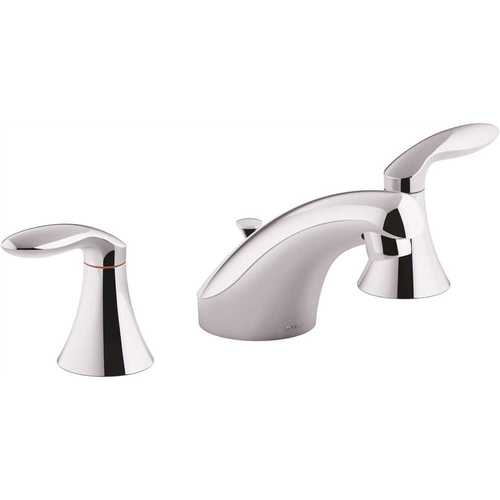 Kohler K-15261-4RA-CP Coralais 8 in. Widespread 2-Handle Bathroom Faucet in Polished Chrome