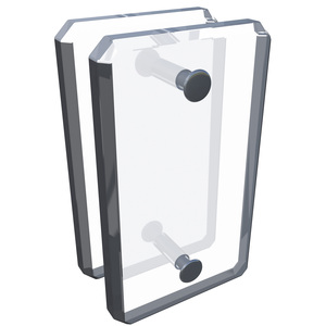 Clear Acrylic 180 Mall Glass Clamp