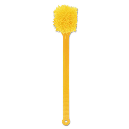 Utility Brush, 2 in L Trim, Yellow Bristle, Yellow Handle