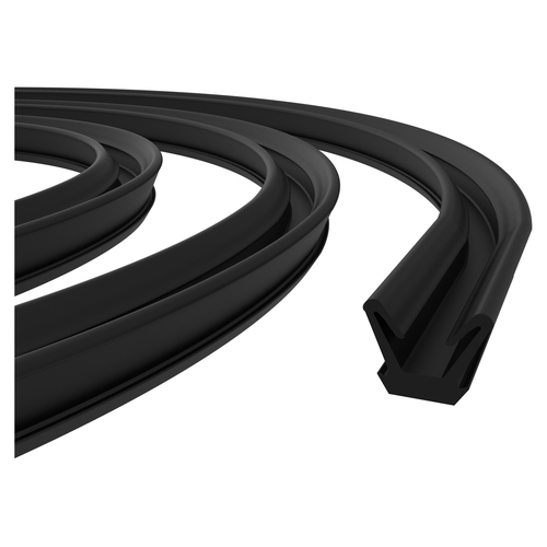 CRL AS126896 96" Flexible Flocked Rubber Glass Run Channel for 1963-1966 Valiant and Dart
