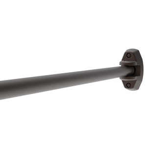 CRL Asr10rb Oil Rubbed Bronze Curved Adjustable Wall Mount Shower Rod, Size: 39