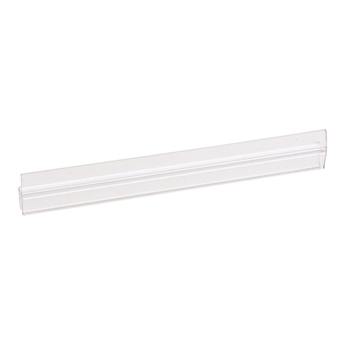 Clear Polycarbonate H-Jamb 180 Degree for 1/4" Glass - 95" Stock Length