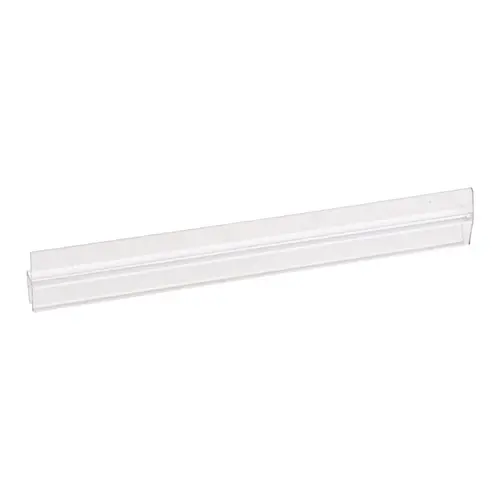 Polycarbonate H-Jamb 180 Degree for 1/4" Glass -  23" Stock Length Clear - pack of 50