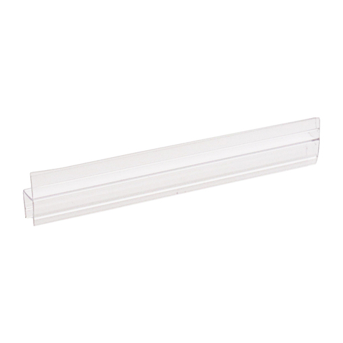 Polycarbonate One Piece Strike and Door H-Jamb with Vinyl Insert 180 Degree for 3/8" Glass - 95" Stock Length