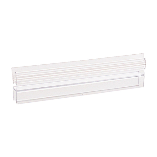 Polycarbonate Strike and Door H-Jamb with Vinyl Insert 180 Degree for 3/8" Glass - 95" Stock Length