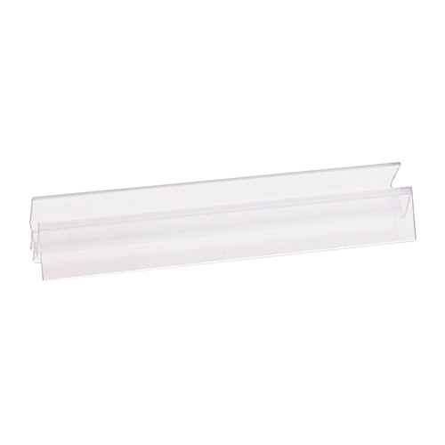 Brixwell P912WS-CCP36 Clear Co-Extruded Bottom Wipe With Drip Rail for 1/2" Glass -  36" Stock Length