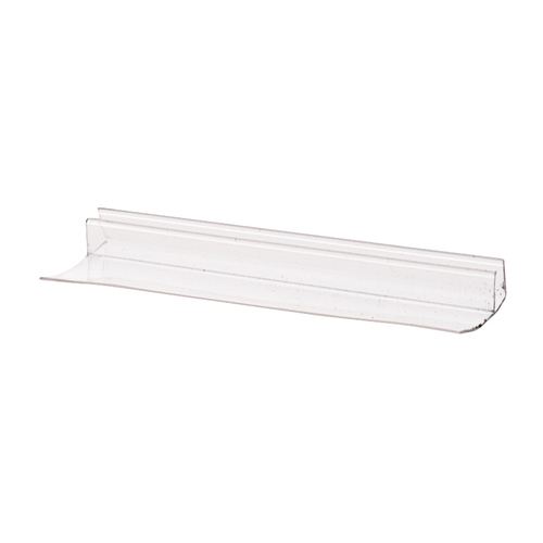 CRL PCSER78 95" Clear Poly U-Channel with 1-1/8" (28.5 mm) Fin for 3/8" Glass