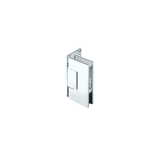 Polished Chrome Geneva 044 Series Wall Mount Offset Back Plate Hinge