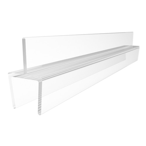 CRL P501BR One-Piece Bottom Rail With Clear Wipe for 3/8" Glass