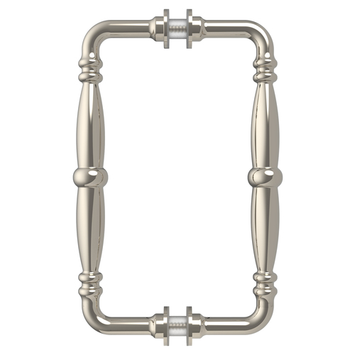 CRL V1C8X8PN Polished Nickel 8" Victorian Style Back-to-Back Pull Handles